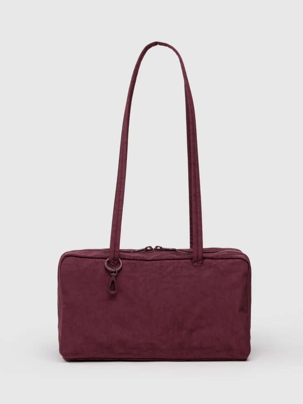 BAGGU Mahogany Nylon Bowler Bag NWT